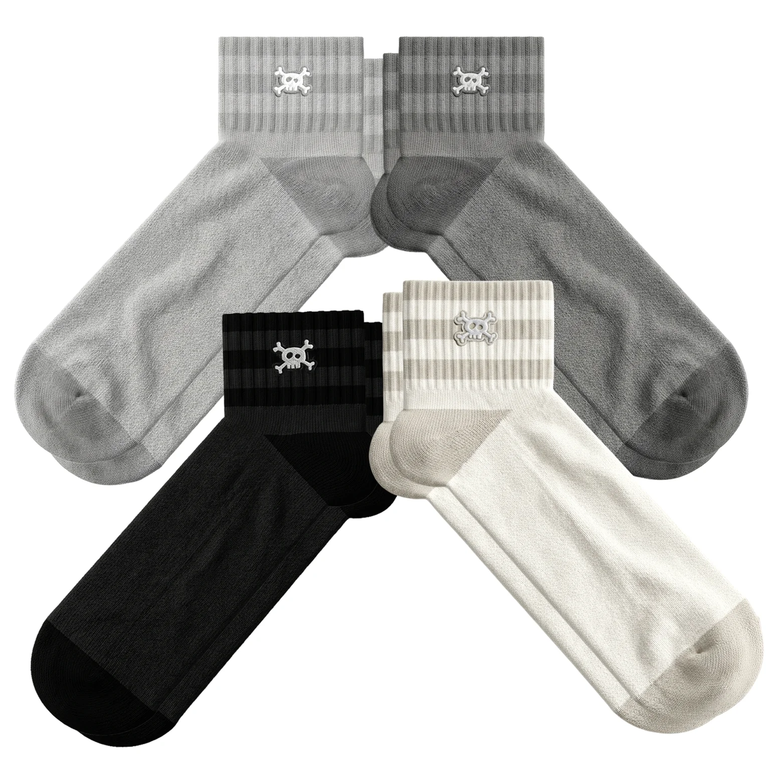 BASIC 4 PACK CREW SOCKS