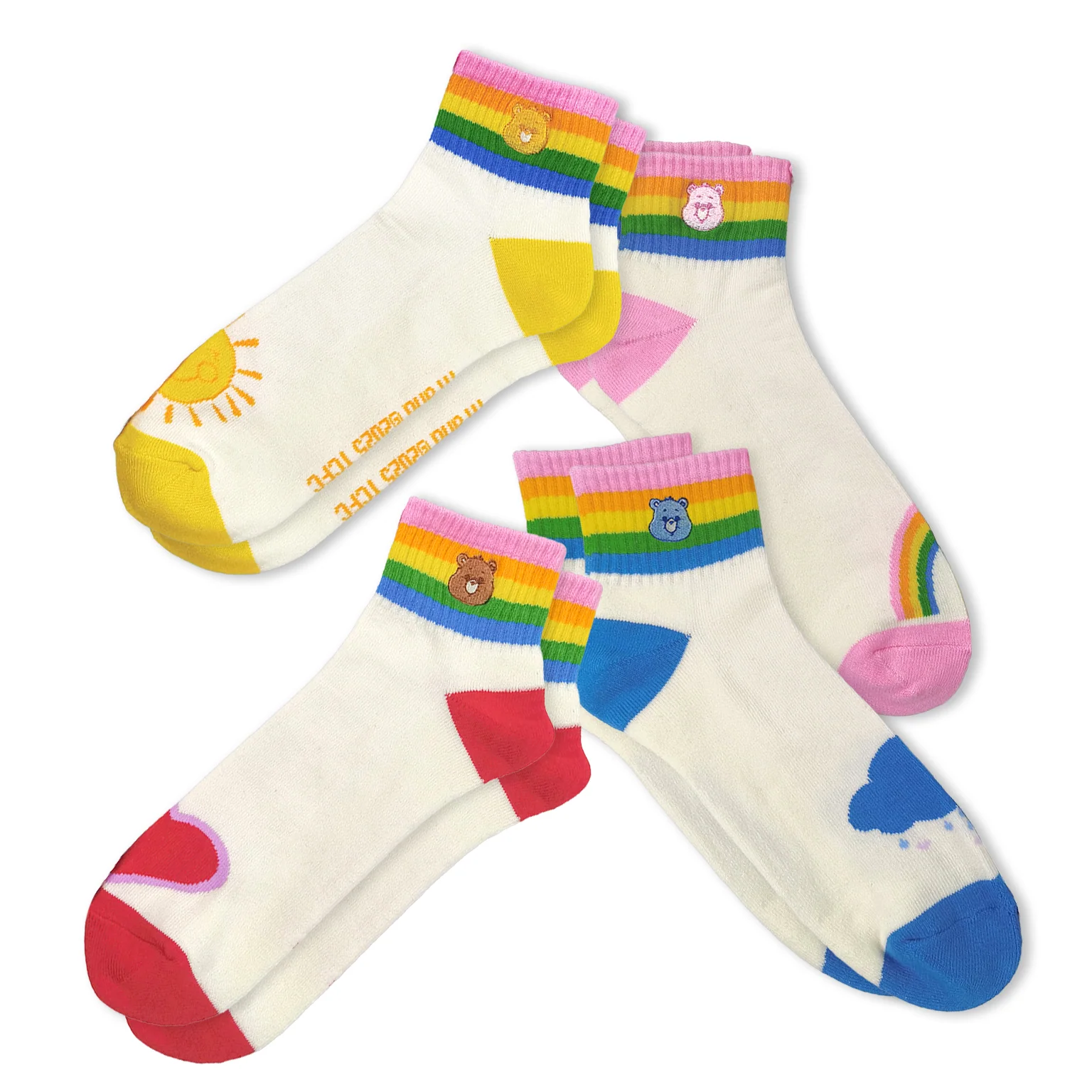 SWAG x Care Bears Rainbow 4-Pack - Quarter Sox