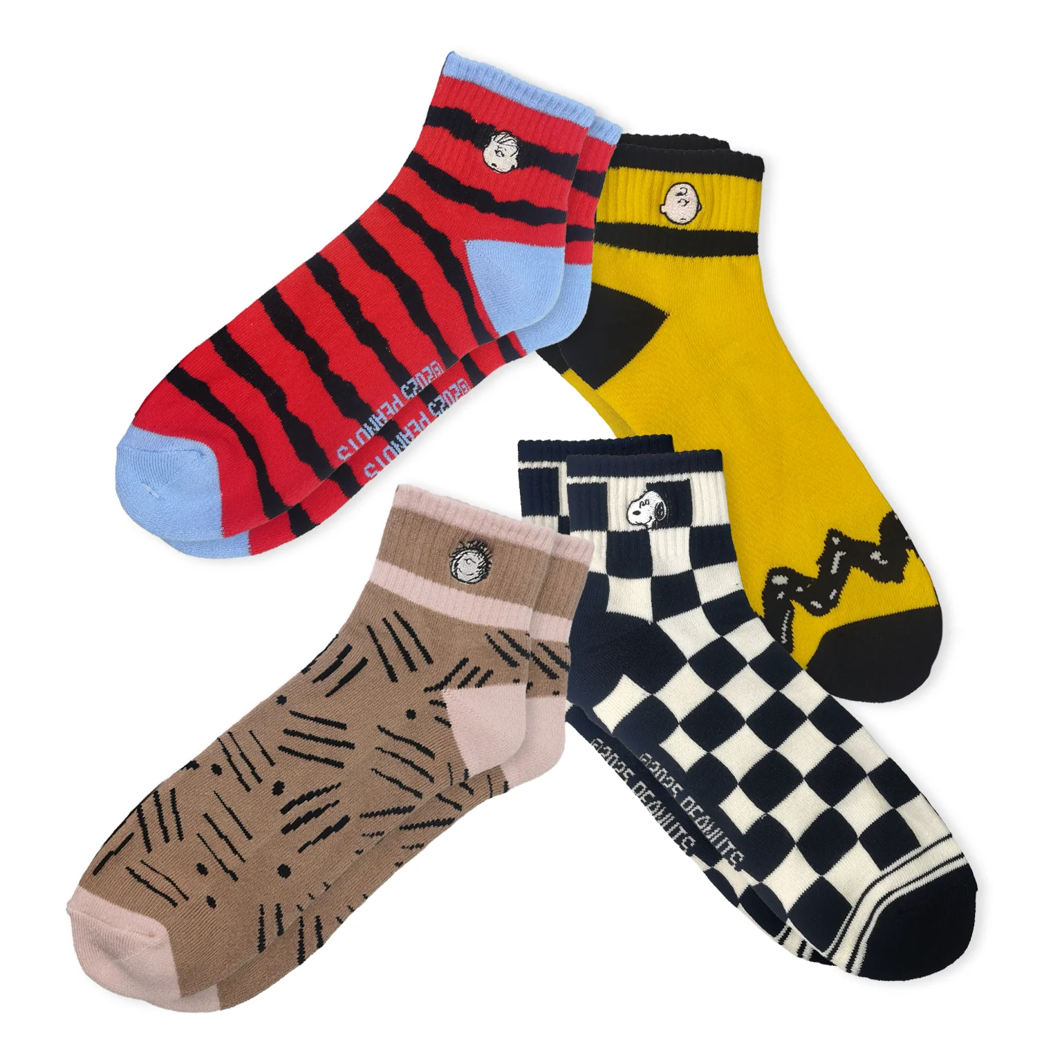 SWAG x Peanuts Icons 4-Pack - Quarter Sox