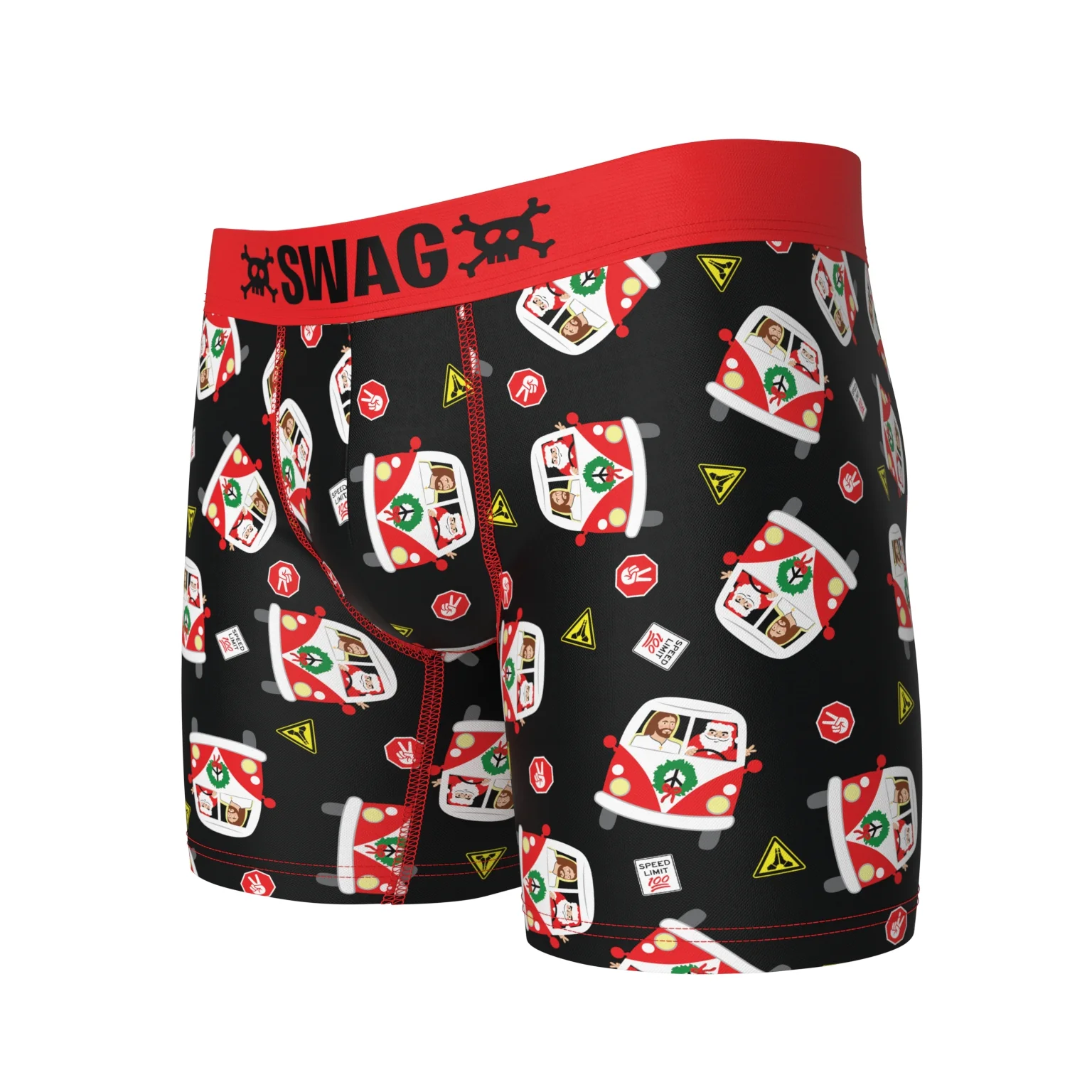 Holiday Roadtrip Boxer Briefs – “Santa’s Got the Wheel!” - Image 10
