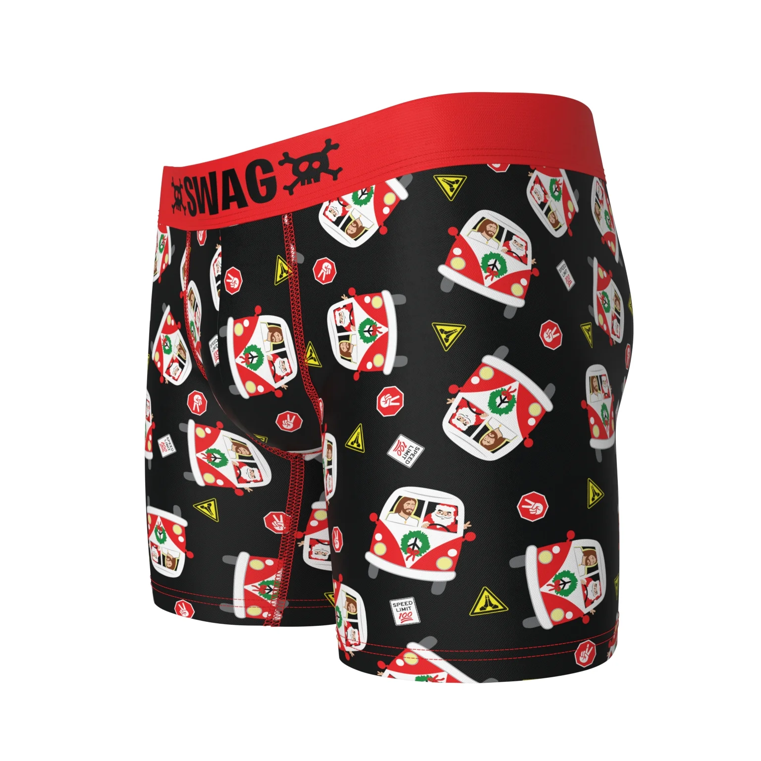 Holiday Roadtrip Boxer Briefs – “Santa’s Got the Wheel!” - Image 11