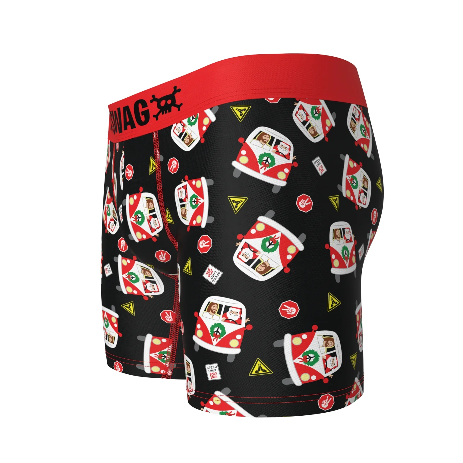 Holiday Roadtrip Boxer Briefs – “Santa’s Got the Wheel!” - Image 12