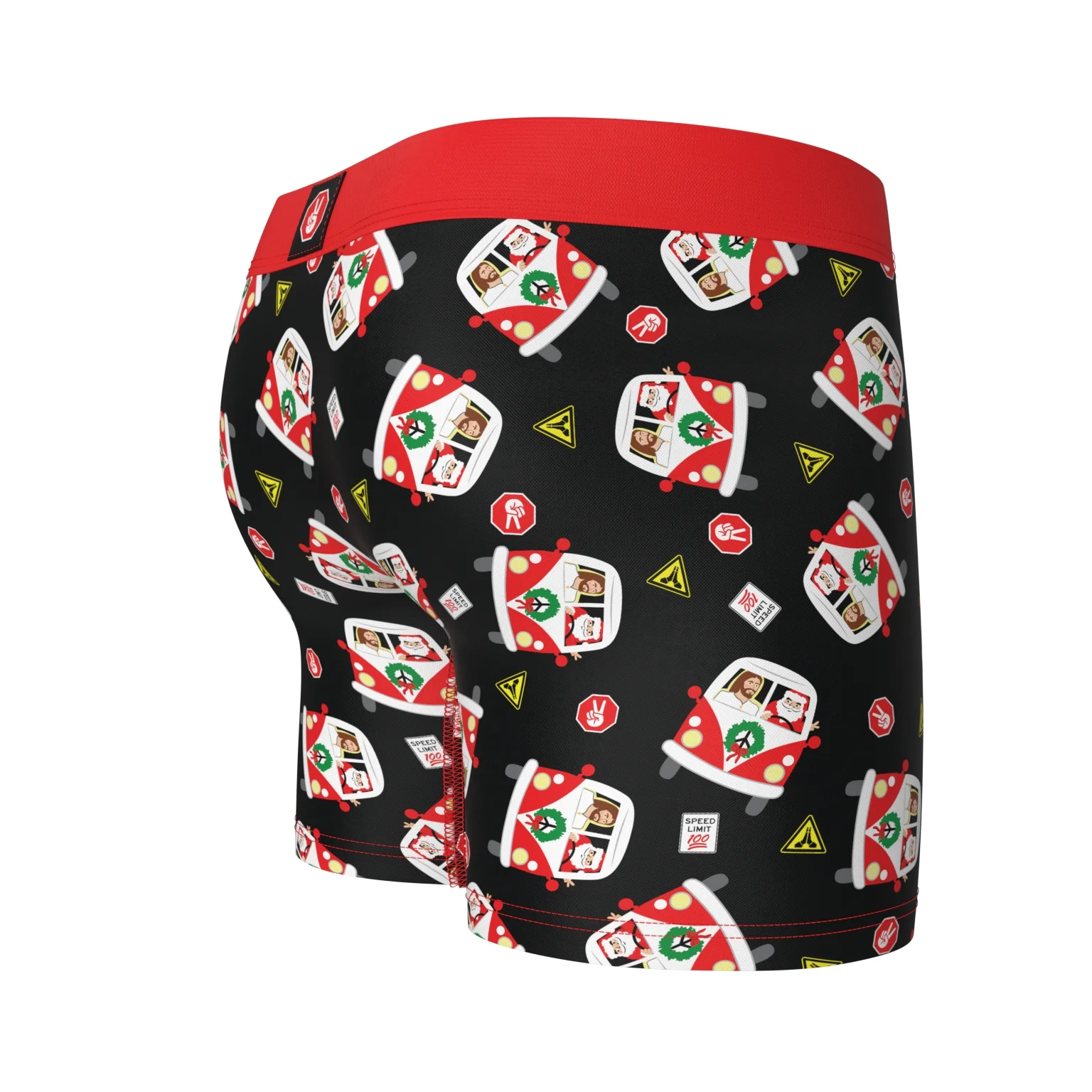 Holiday Roadtrip Boxer Briefs – “Santa’s Got the Wheel!” - Image 30
