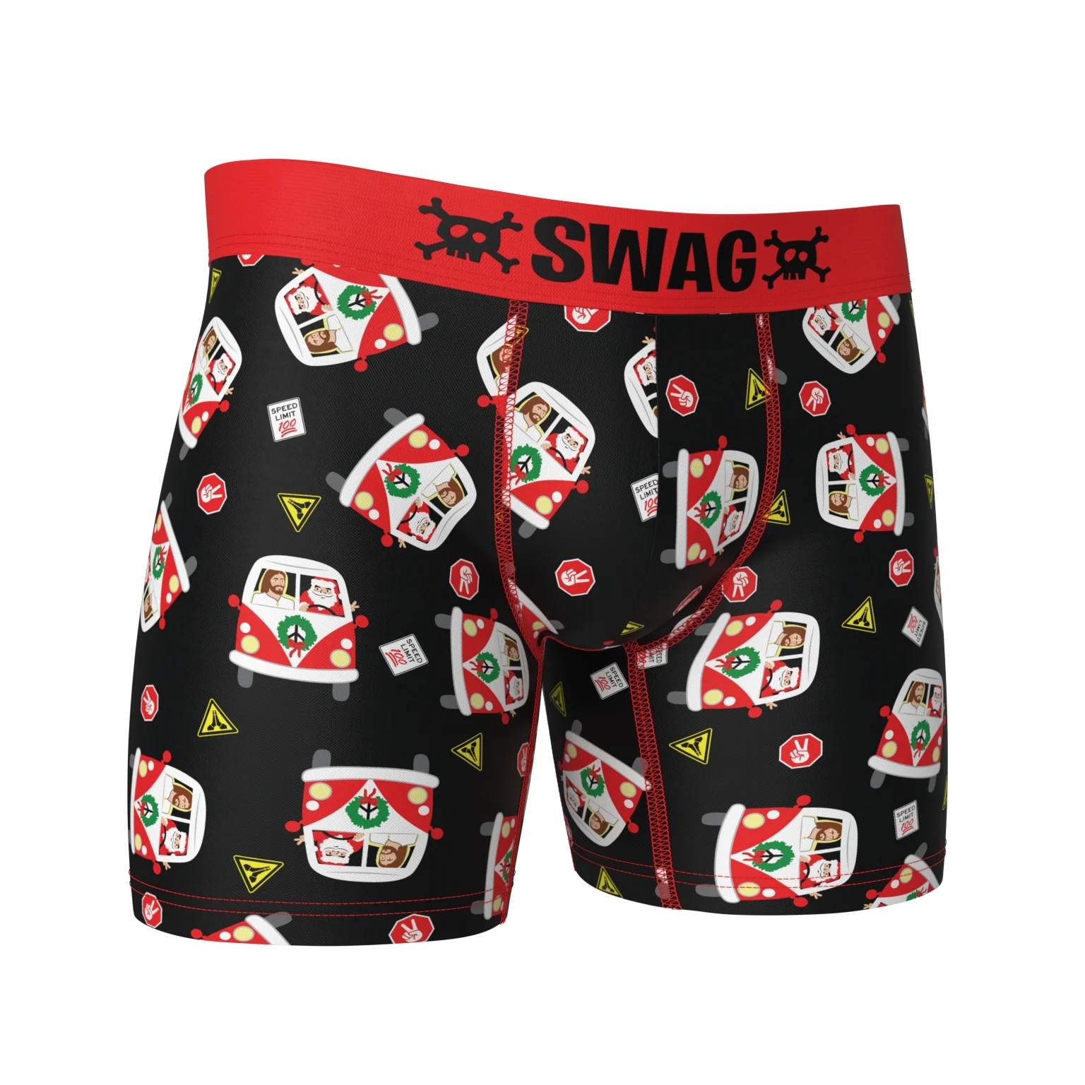 Holiday Roadtrip Boxer Briefs – “Santa’s Got the Wheel!” - Image 40
