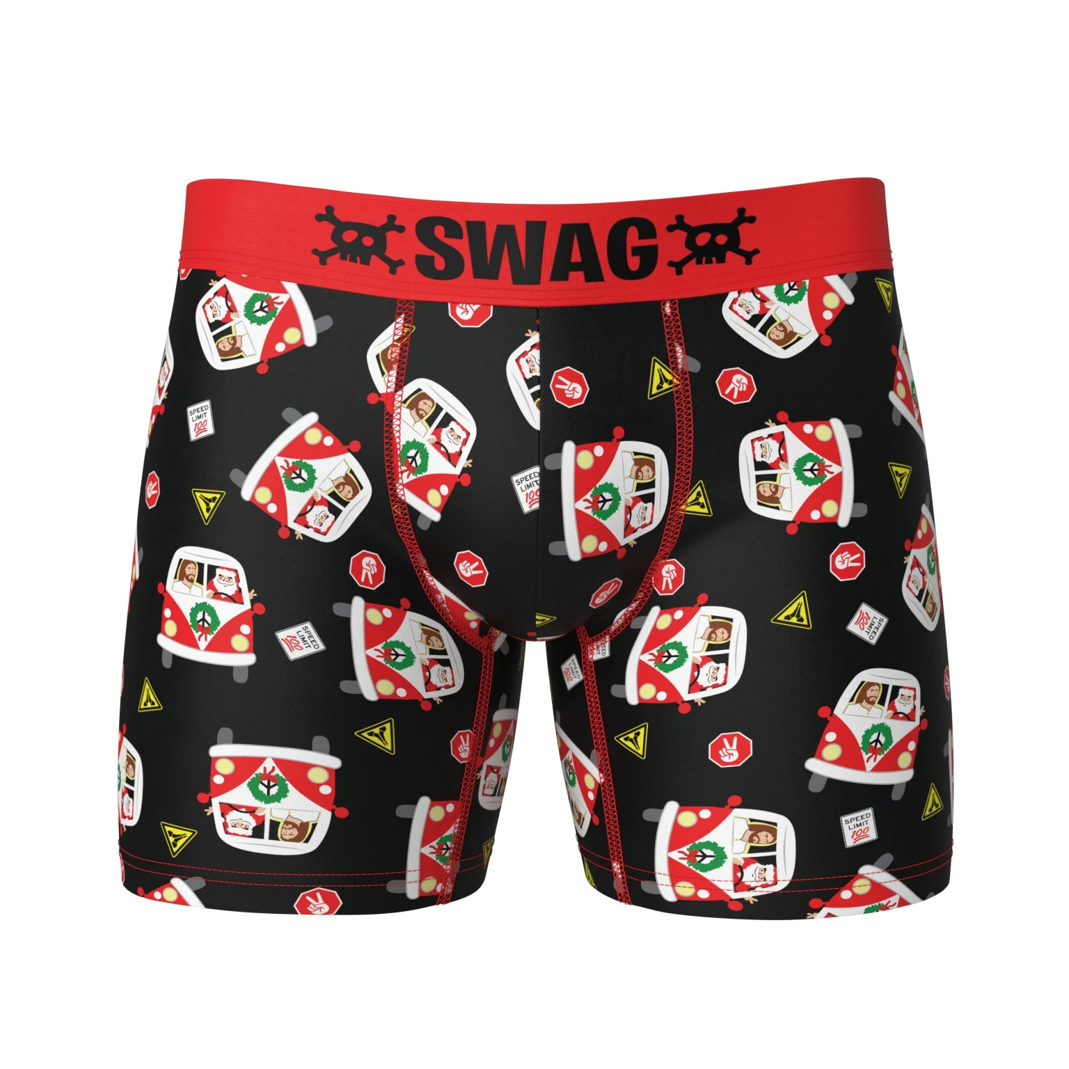Holiday Roadtrip Boxer Briefs – “Santa’s Got the Wheel!” - Image 6