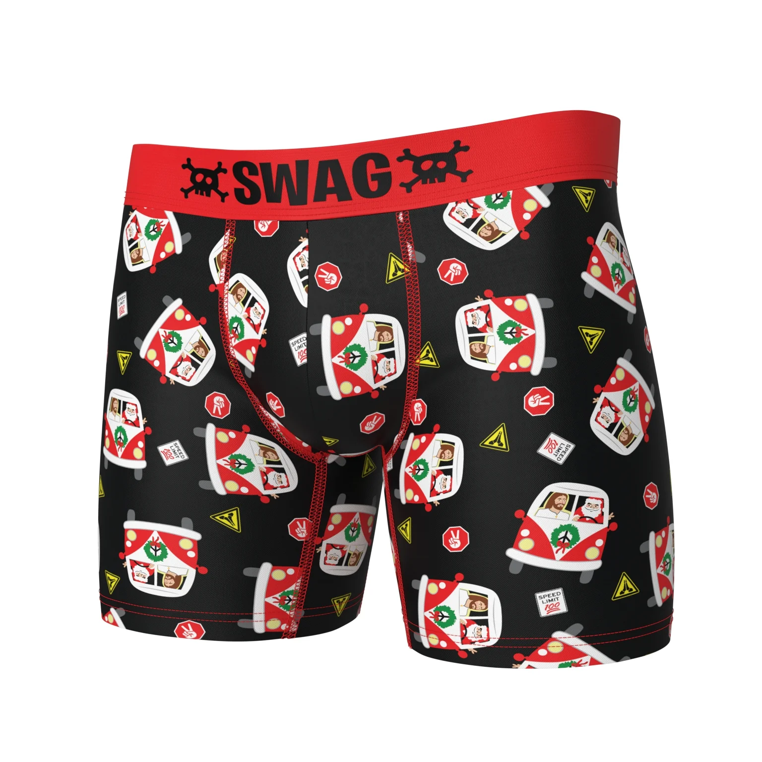 Holiday Roadtrip Boxer Briefs – “Santa’s Got the Wheel!” - Image 8